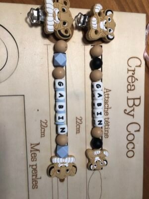 Duo attaches tétine Gabin - Camille