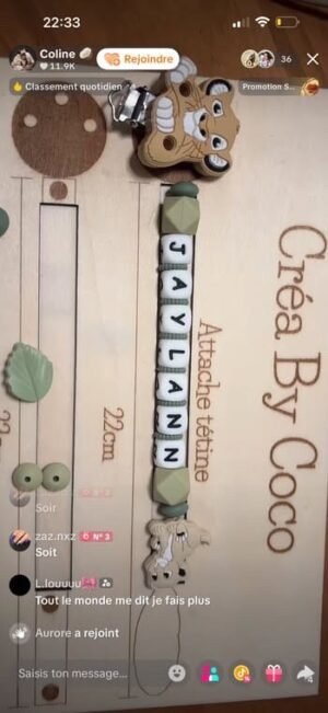 30ef4776-c119-4ad3-81c6-8bebc3e5c8c2 Attache tétine Jaylann - Kelly