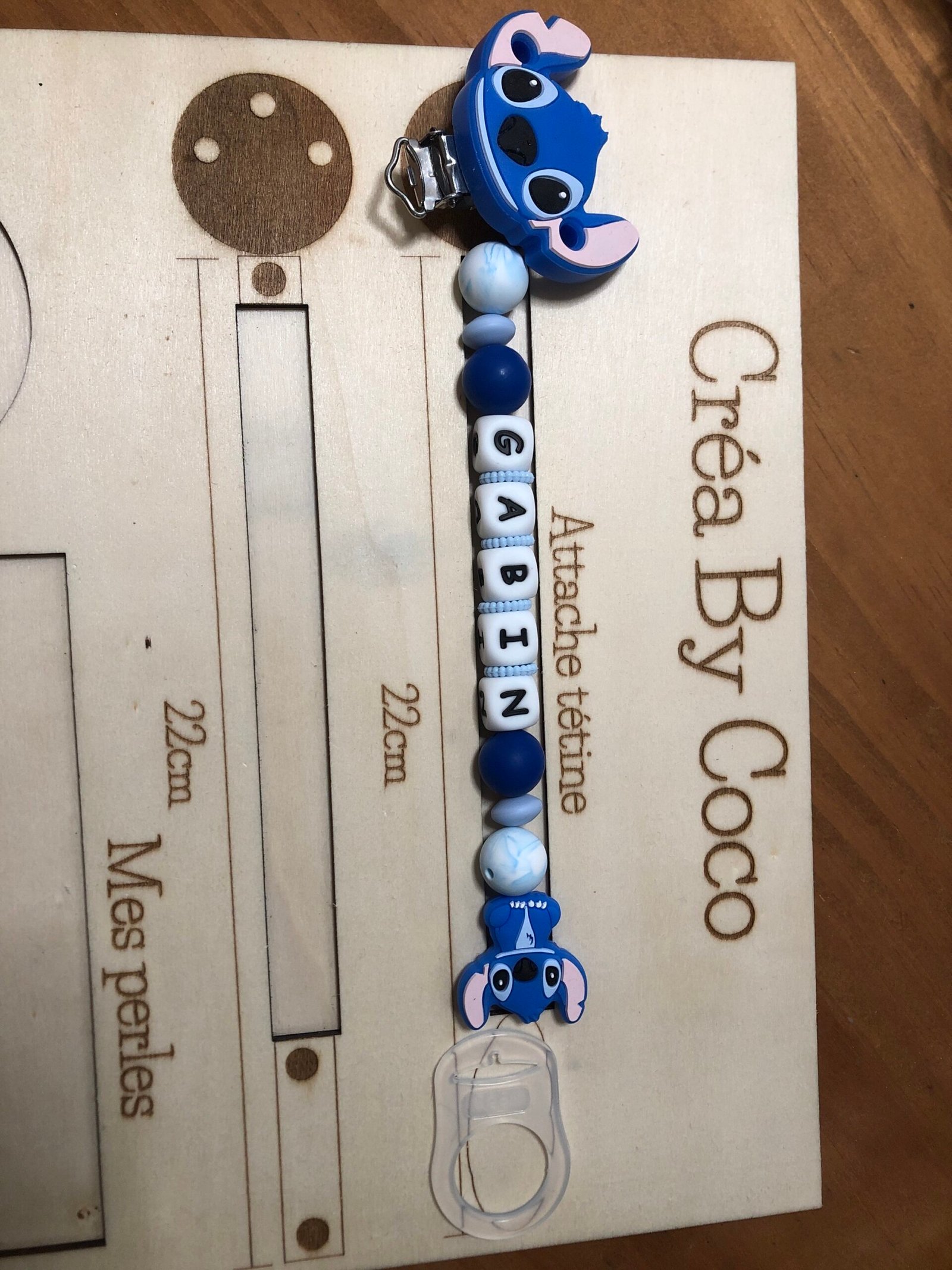 Attache tétine – Marine (MAM à part)