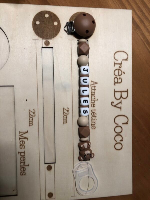 Attache tétine Jules - Mel (MAM)