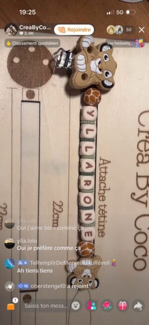 Attache tétine Yllarone - lodia