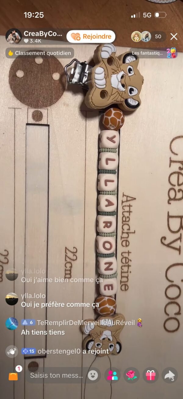 Attache tétine Yllarone - lodia