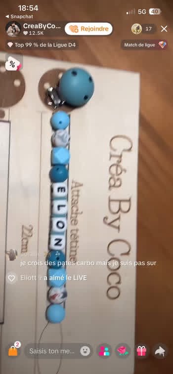 Attache tétine Elon - juju (MAM A PART)