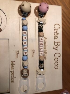 Duo attache tétine - F’