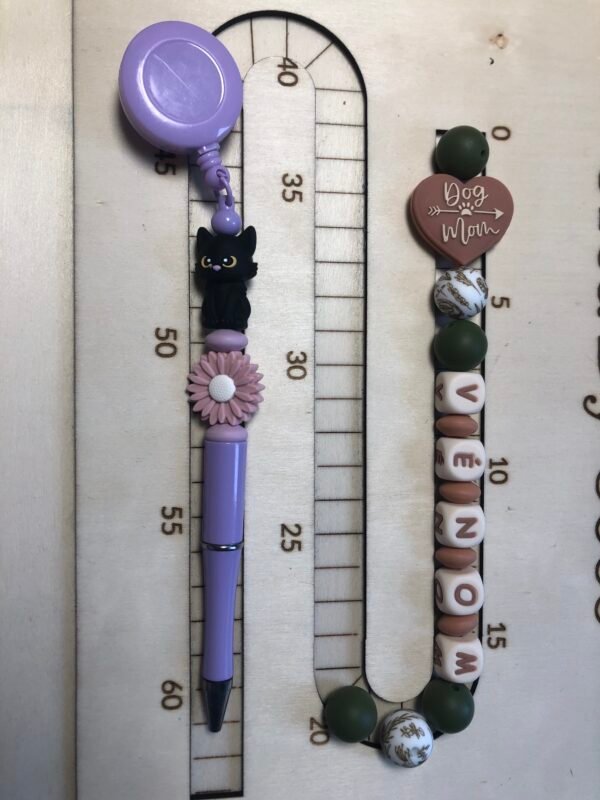 Collier chien (39cm) + stlylo - Cécé