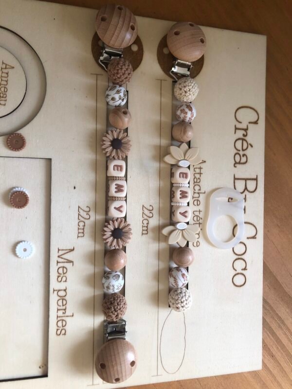 Duo attache tetine + doudou Emy - Lena (MAM A PART)