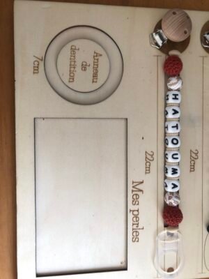 Attache tétine Hatouma - Prescillia (MAM)