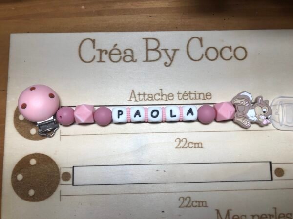 Attache tétine Paola - Océane (MAM)
