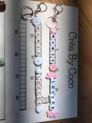 Lot portes clés doubles mamies et parents - Sindy