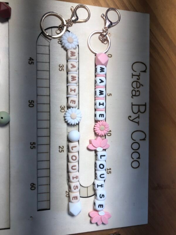 Lot portes clés doubles mamies et parents - Sindy