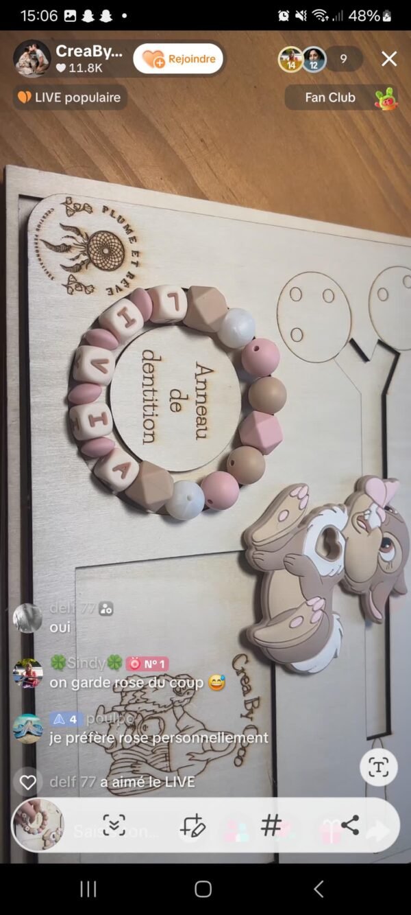 Coffret attaches + anneau + collier de lien - Sindy (MAM EN PLUS À PART)