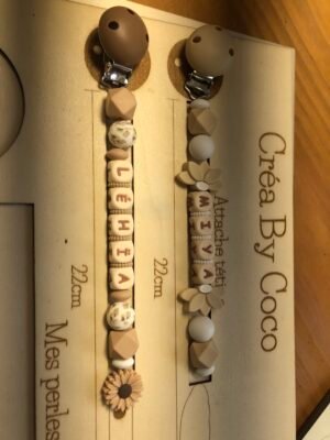 Duo attachés tétine - Héva