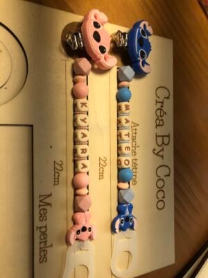 Duo attaché tétine - Miss Aurelie