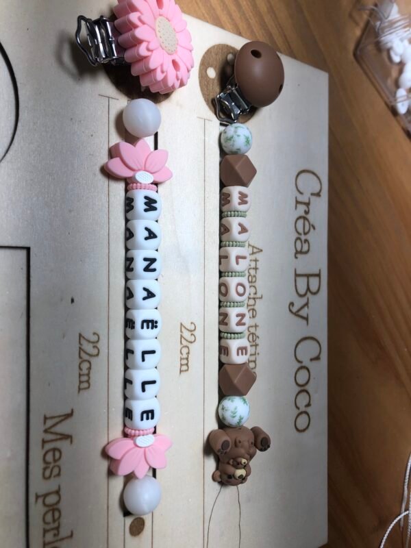 Duo attachés tétine - Amandine