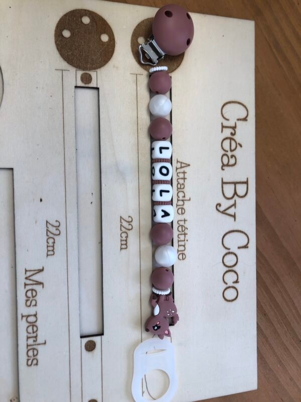 Attache tétine Lola - Sarah (MAM)