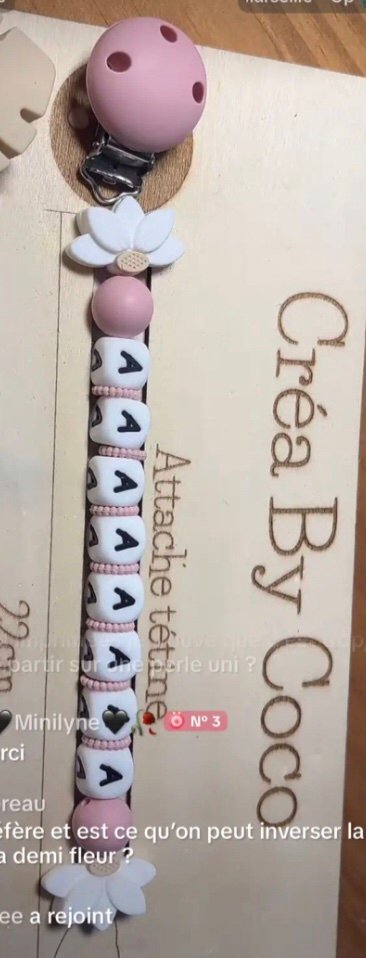 Attache tétine Éléonore - Yolona