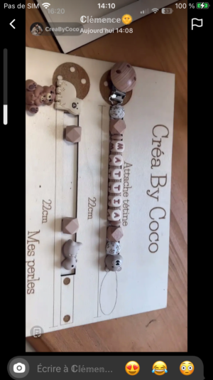 Attache tétine Mattia - Clémence