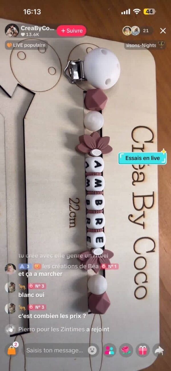 Attache tétine Ambre - eln (+MAM)