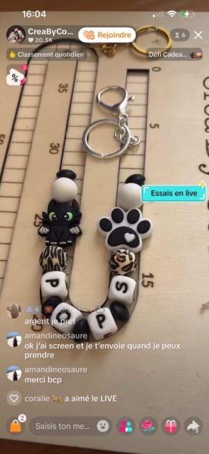 Porte clé arrondi - Kinouli