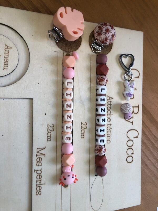 Duo attachés tétine Lizzie + Clipzip - Vic