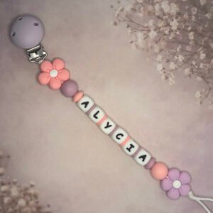 Attache – Fleurs bubble rose/violette