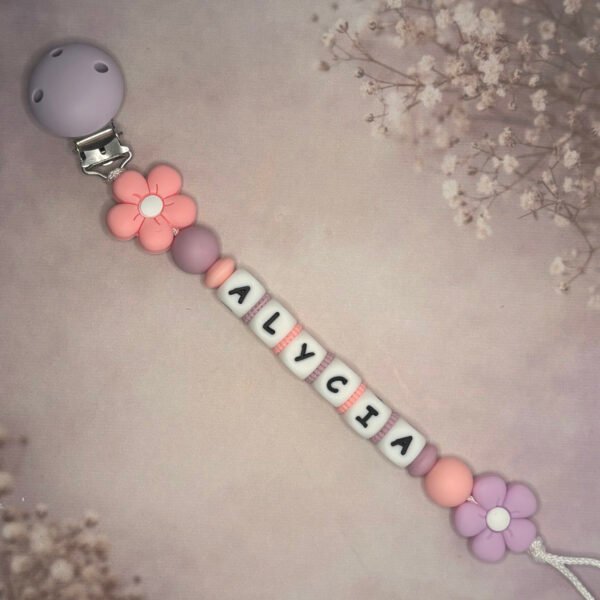 Attache – Fleurs bubble rose/violette