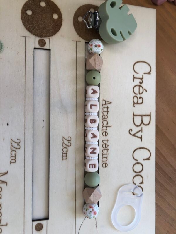 Attache tétine Albane - Fabienne (+MAM)