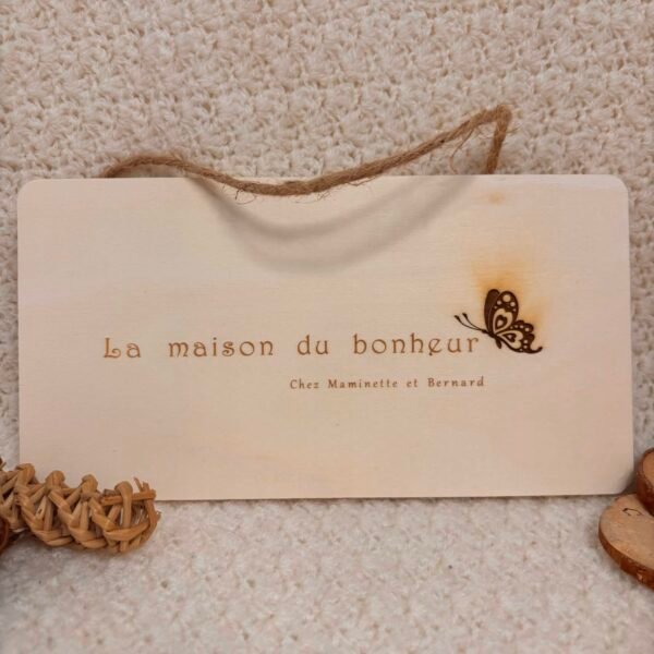Plaque personnalisée