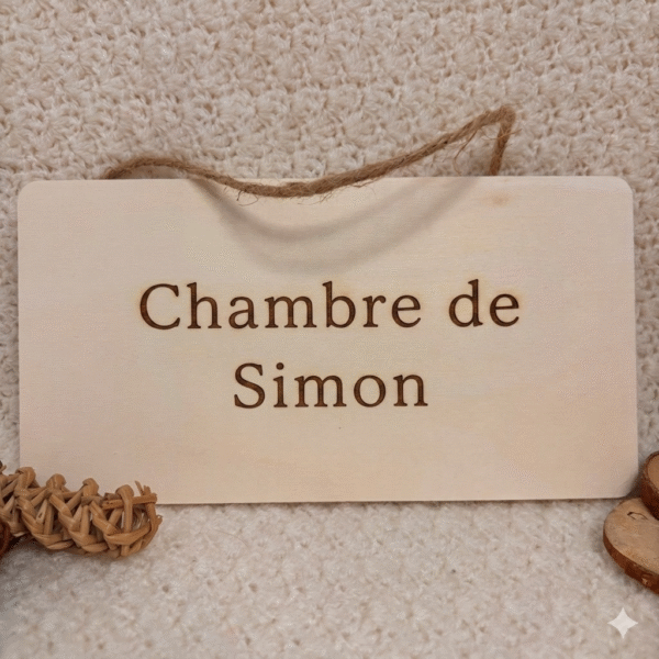 Plaque personnalisée