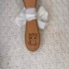 Brosse à cheveux bébé personnalisée avec poils doux naturels