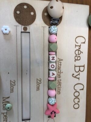 Attache tétine Noa AXO - snail (MAM)