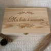 Boite à souvenirs personnalisée en bois