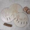 Rond en bois pour bracelet de naissance 1, 2 ou 3 enfants