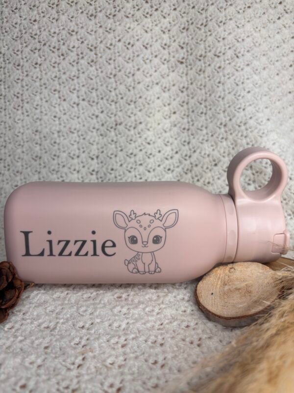 Gourde silicone à paille personnalisée