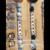 Lot Eloann attache tétinex2, anneau de dentition + cercle bracelet naissance - Seoban